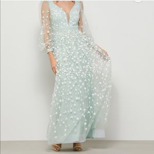 BCBGMaxAzria CHEYENNE APPLIQUÉ EVENING DRESS